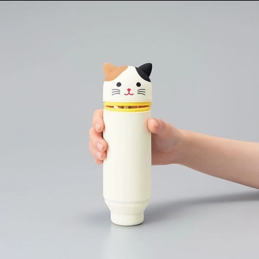 Punilabo Calico Cat Stand Up Silicone Pen & Pencil Case 8